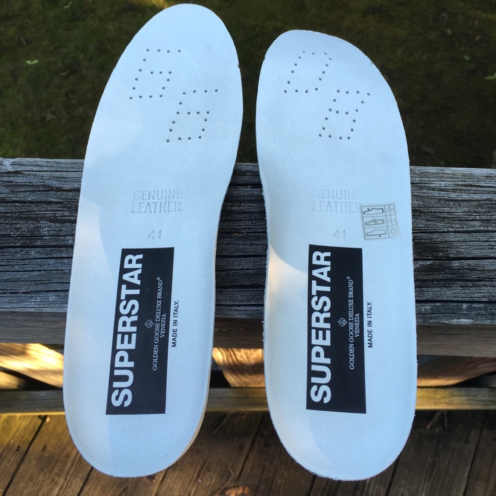 Golden Goose Superstar Silver Glitter/Cord Gum NIB - Picture 8 of 10